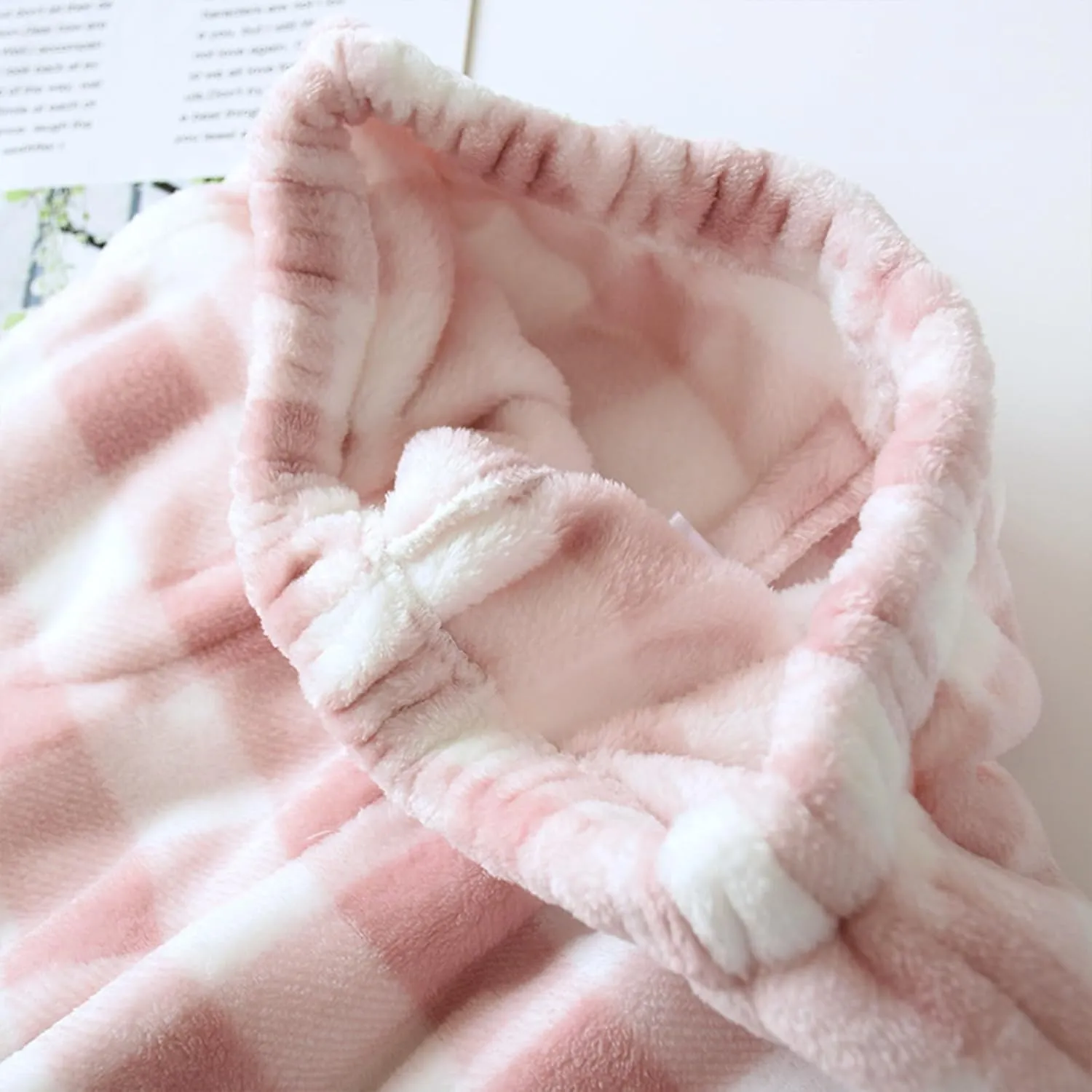 Women Plaid Fleece Pajama Pant Straight Leg Casual Elastic Waist Fluffy Home Trousers Winter Warm Trendy Plush Pants