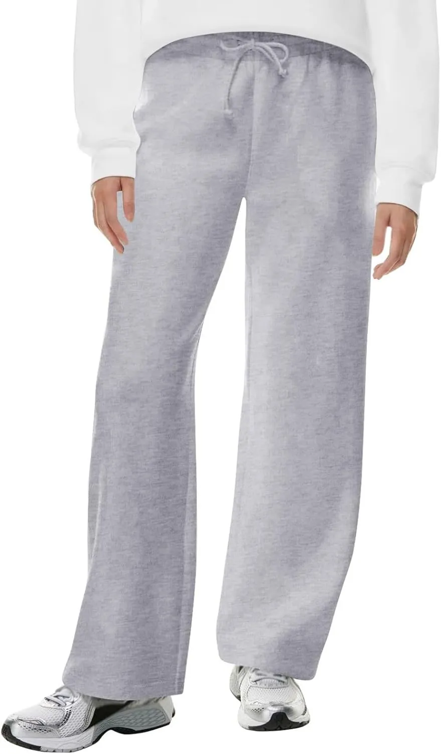 Women's Causal Drawstring High Waist Baggy Straight Leg Joggers Sweatpants with Pockets Workout Comfy Lounge Pants