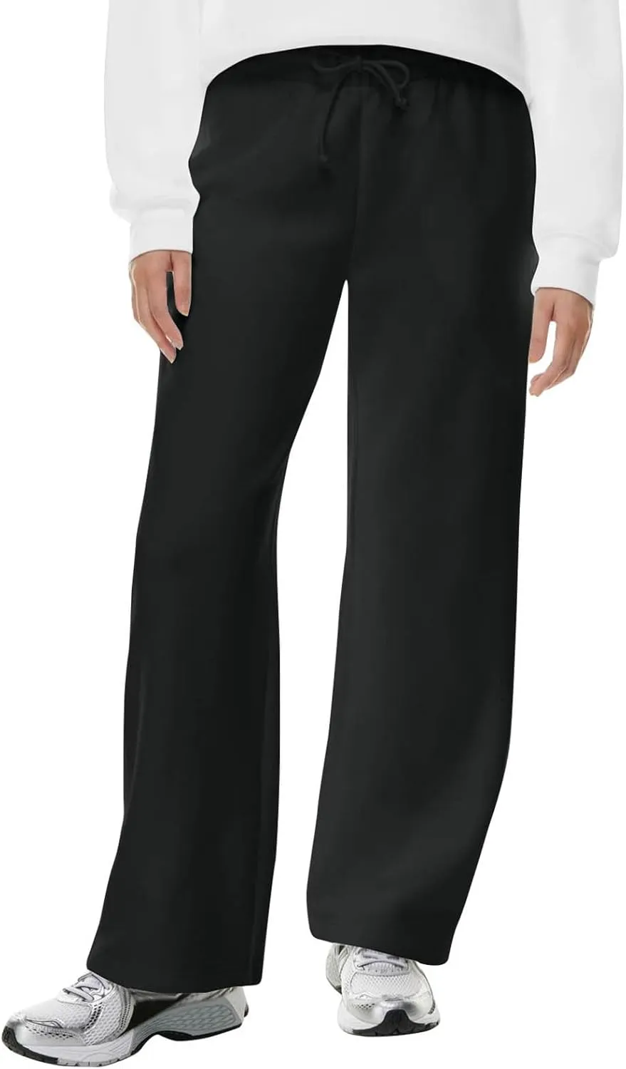 Women's Causal Drawstring High Waist Baggy Straight Leg Joggers Sweatpants with Pockets Workout Comfy Lounge Pants