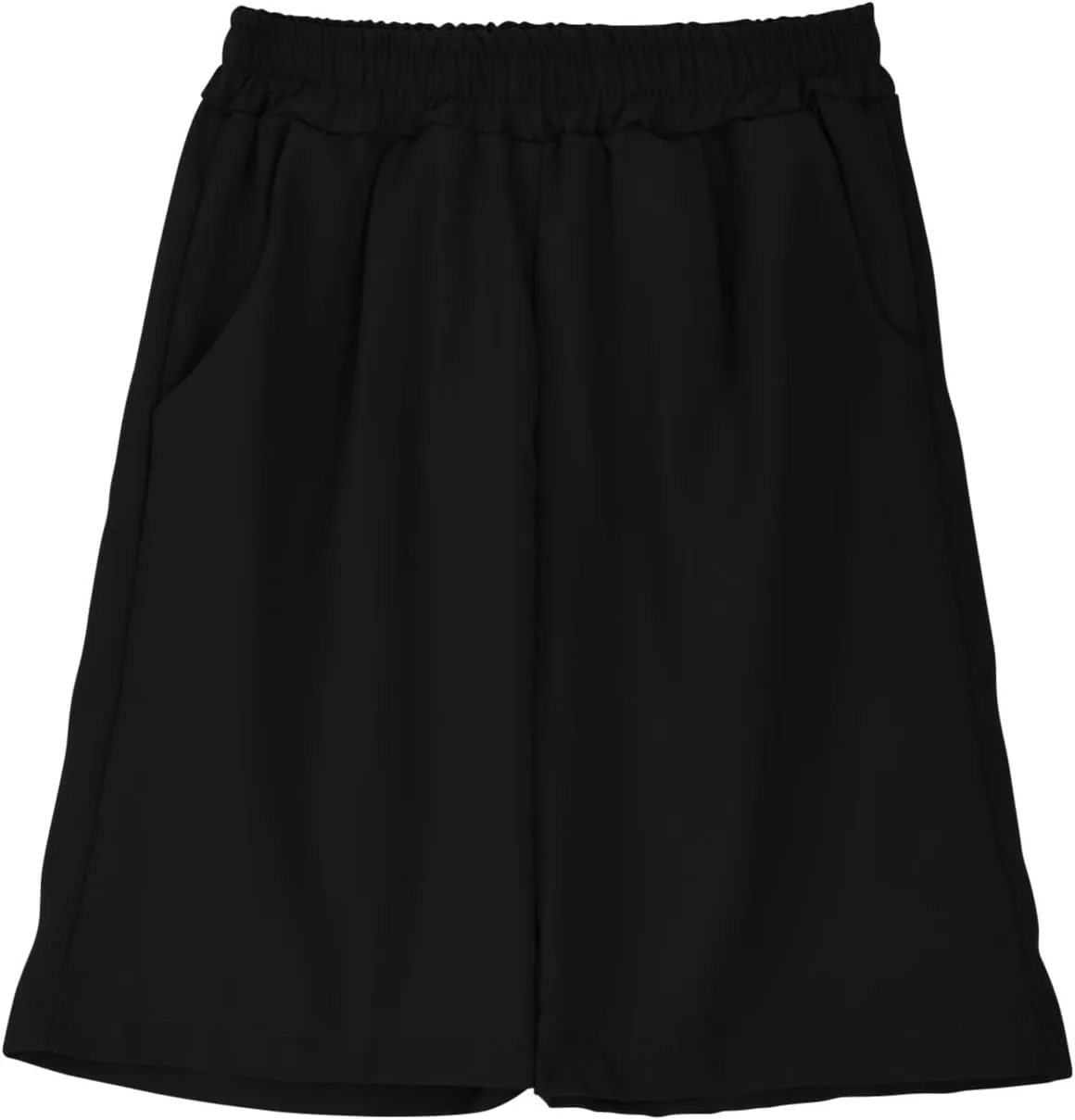 Womens Cotton Linen Shorts Casual Solid Wide Leg Shorts Comfy Elastic High Waisted Shorts Summer Beach Shorts