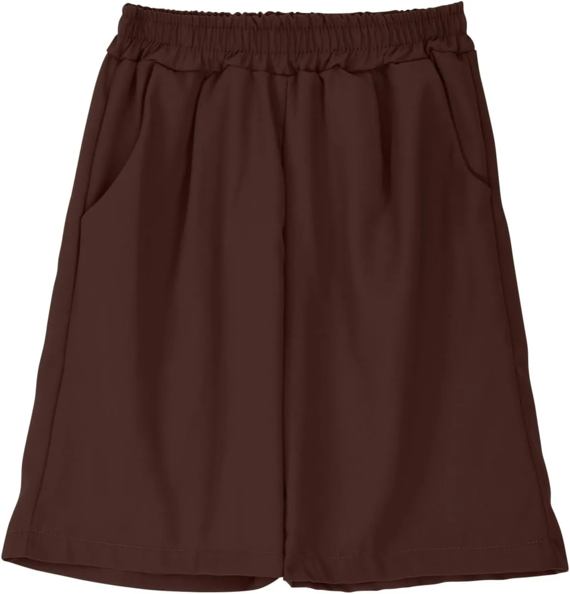 Womens Cotton Linen Shorts Casual Solid Wide Leg Shorts Comfy Elastic High Waisted Shorts Summer Beach Shorts