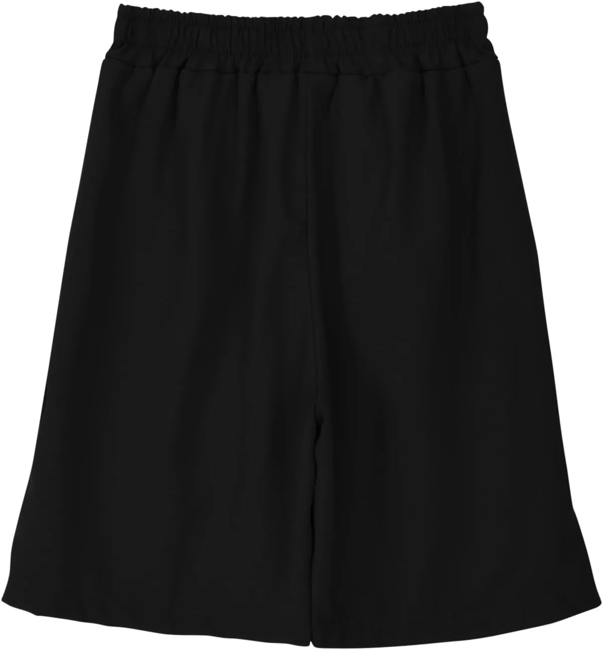 Womens Cotton Linen Shorts Casual Solid Wide Leg Shorts Comfy Elastic High Waisted Shorts Summer Beach Shorts