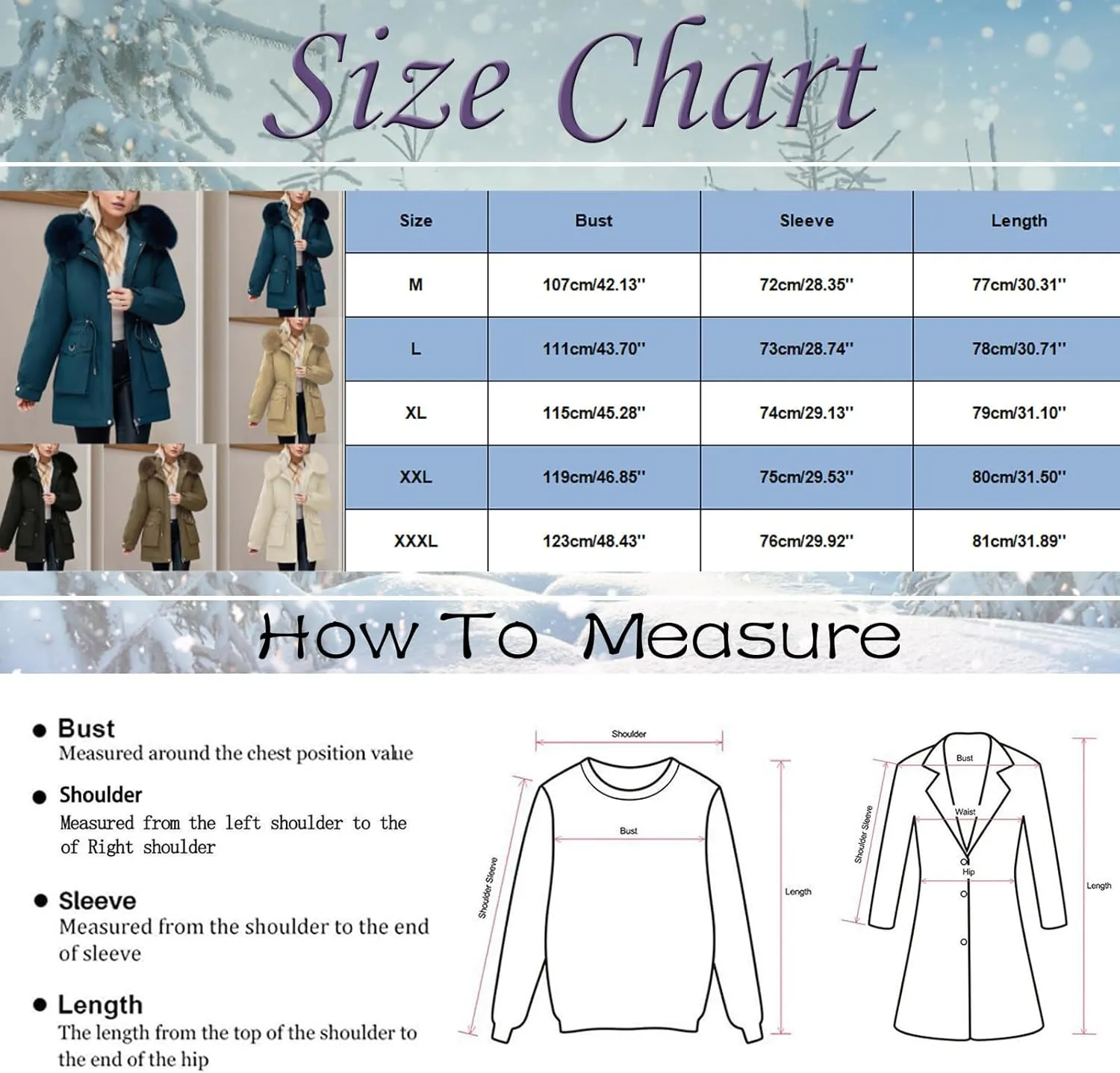 Women's Down Jacket Mid Length Thickened Quilted Puffer Jackets Padded Winter Coat Faux Fur Hood Outerwear Pockets