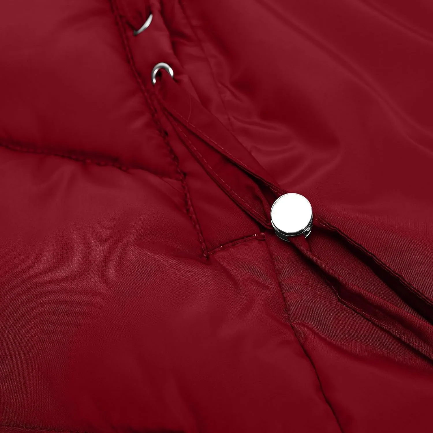 Women's Down Jackets Fleece Lined Thicken Parka Zip Up Winter Coats Daily Fashion Versatile Outerwear with Pockets