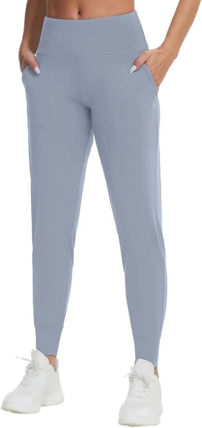 Women's Jogger Sweatpants Tummy Control Athletic Pants High Waisted Yoga Pants Lightweight Workout Pants Travel Pants