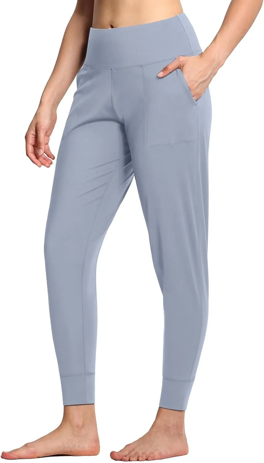 Women's Jogger Sweatpants Tummy Control Athletic Pants High Waisted Yoga Pants Lightweight Workout Pants Travel Pants