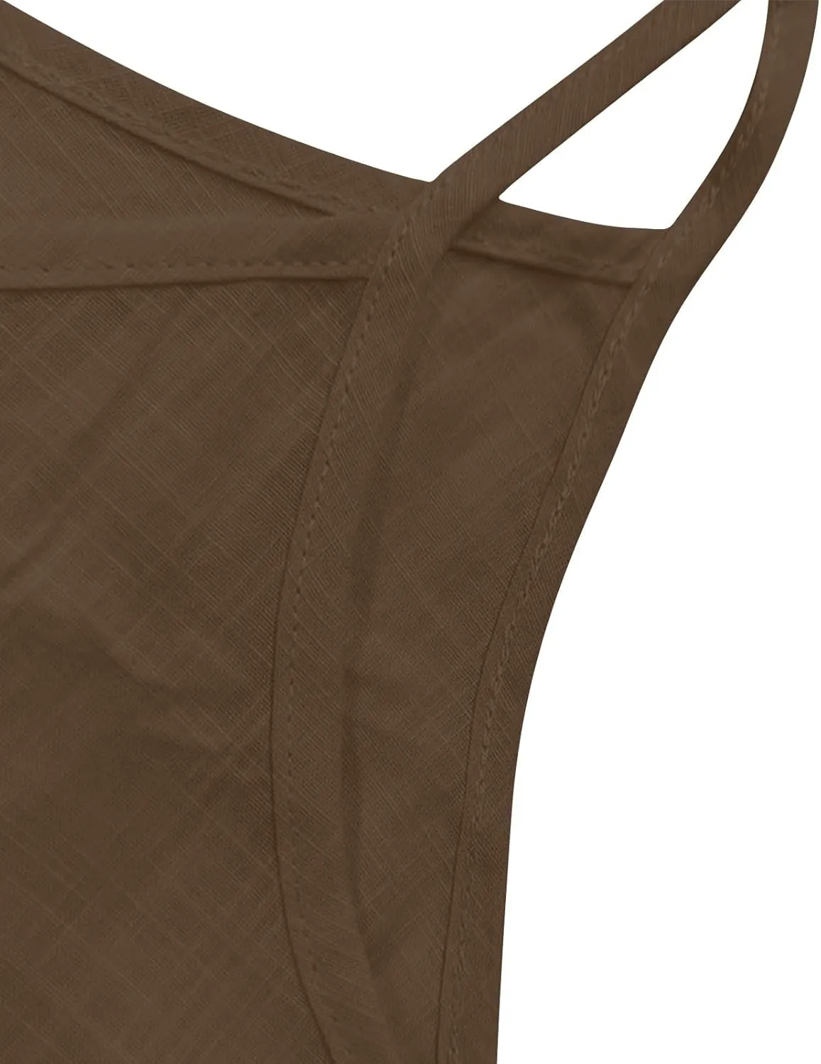Womens Linen Tank Top Sleeveless Spaghetti Strap Top Casual Solid Color Tops Dressy Fashion Tops Summer Flowy Tank Top