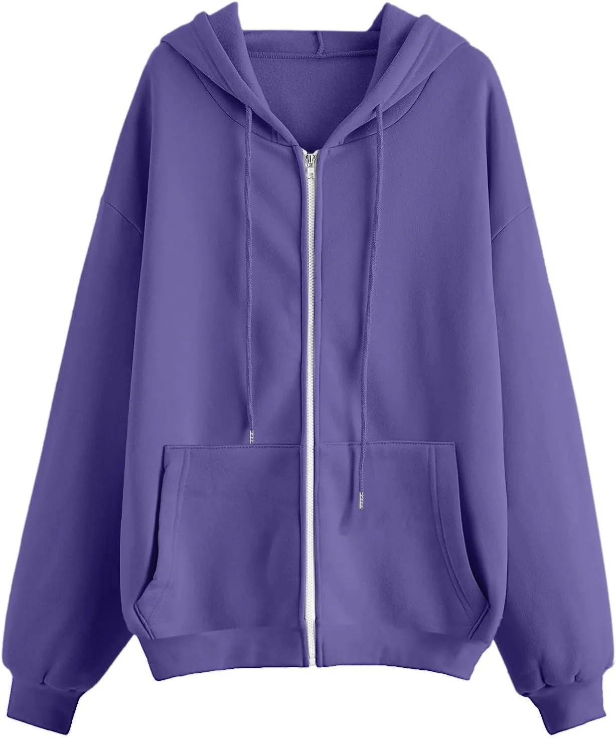 Women's Oversized Full Zip Hoodies Lightweight Casual Y2K Fashion Sweatshirts 2023 Fall Trendy Jackets Streetwear