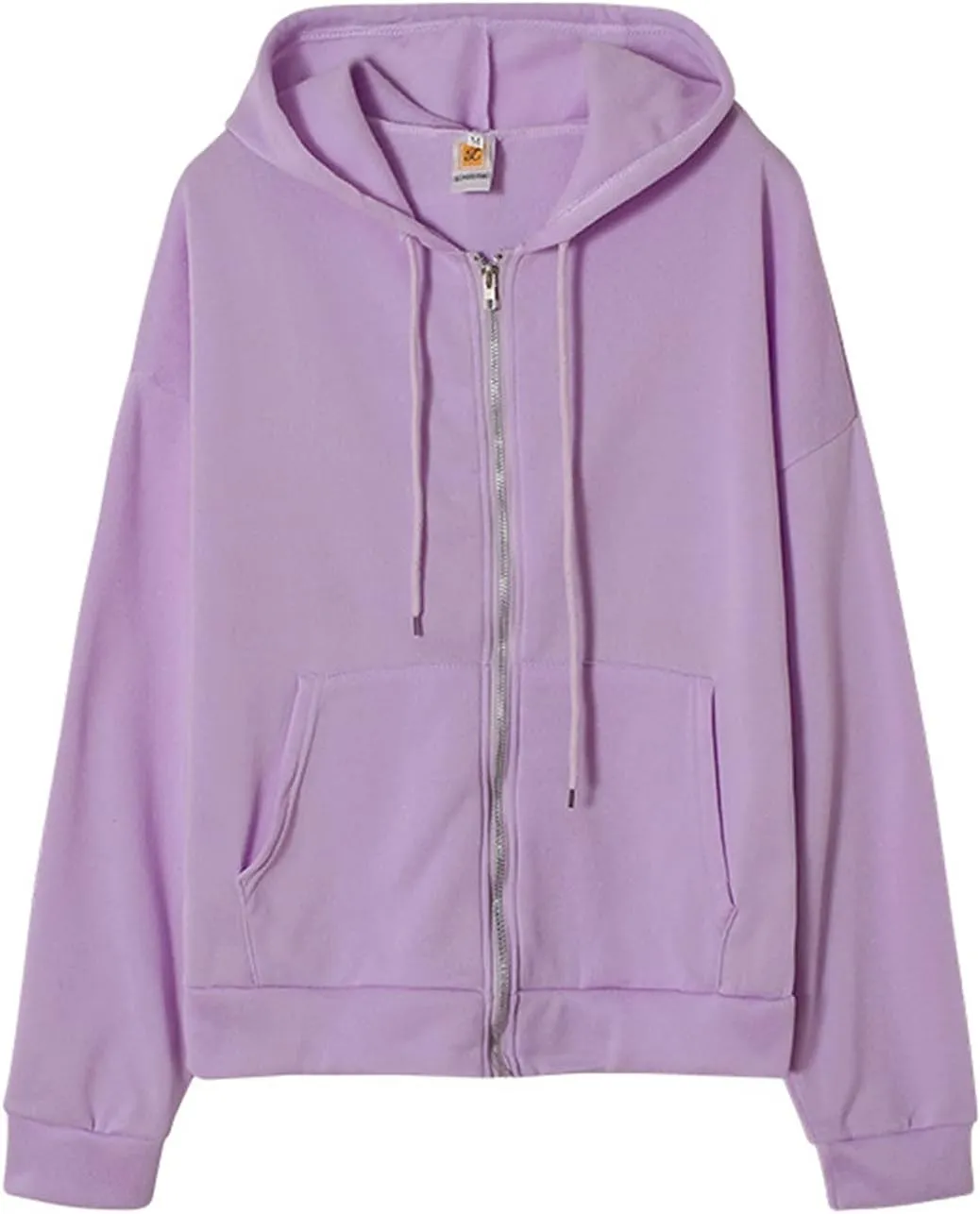 Women's Oversized Y2K Hoodies Zipper Drawstring Hooded Jackets 2023 Trendy Lightweight Dressy Streetwear with Pockets