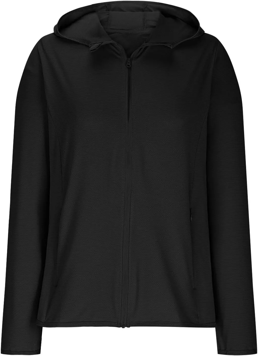 Womens Sun Shirts Full Zip UPF 50  Protection Hoodie Jacket Long Sleeve Hiking Outdoor Lightweight UPF50  Jackets
