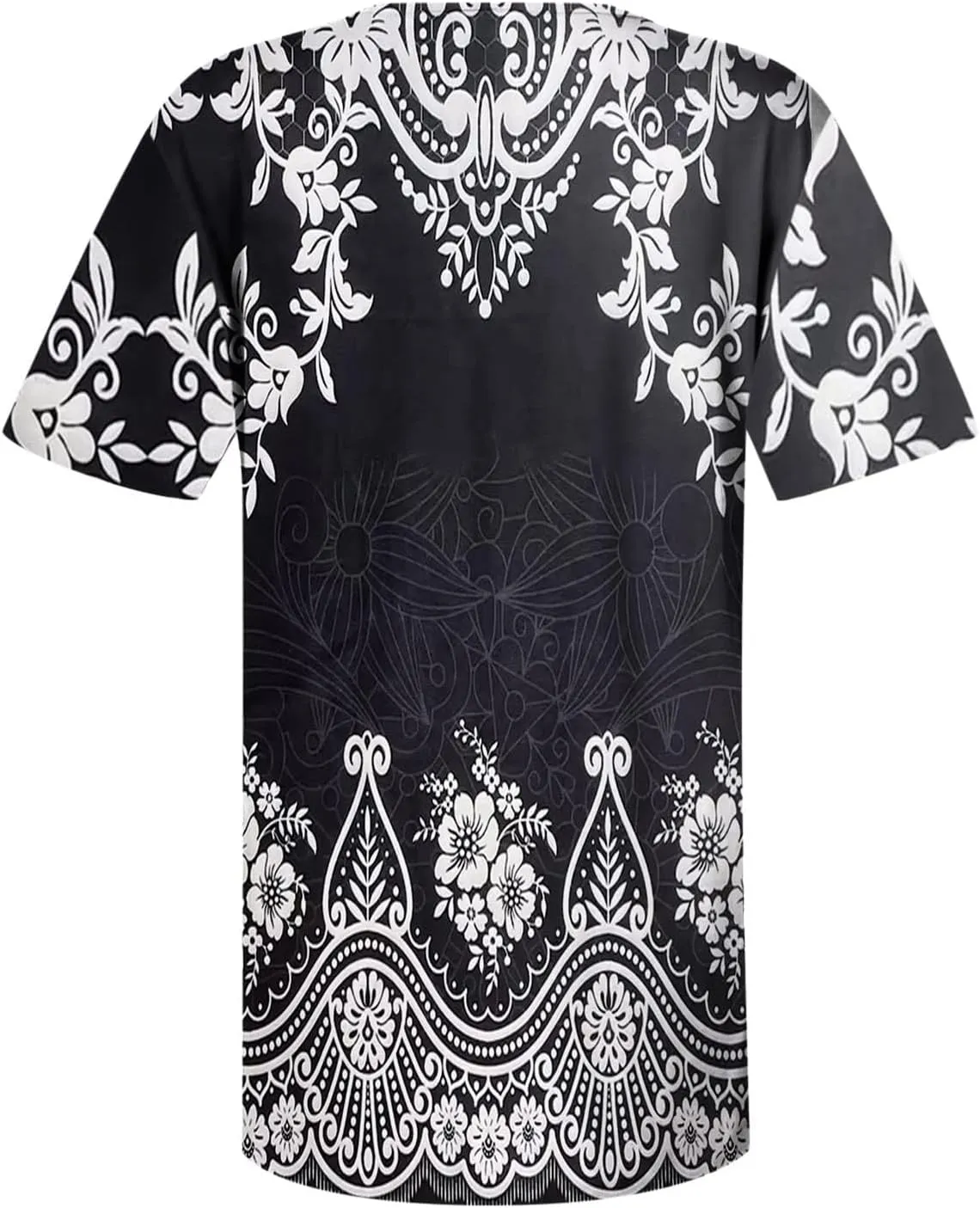 Womens Tunic Tops Trendy Vintage Boho Shirts Short Sleeve Notch V Neck T-Shirt 2025 Casual Summer Blouse Empire Waist