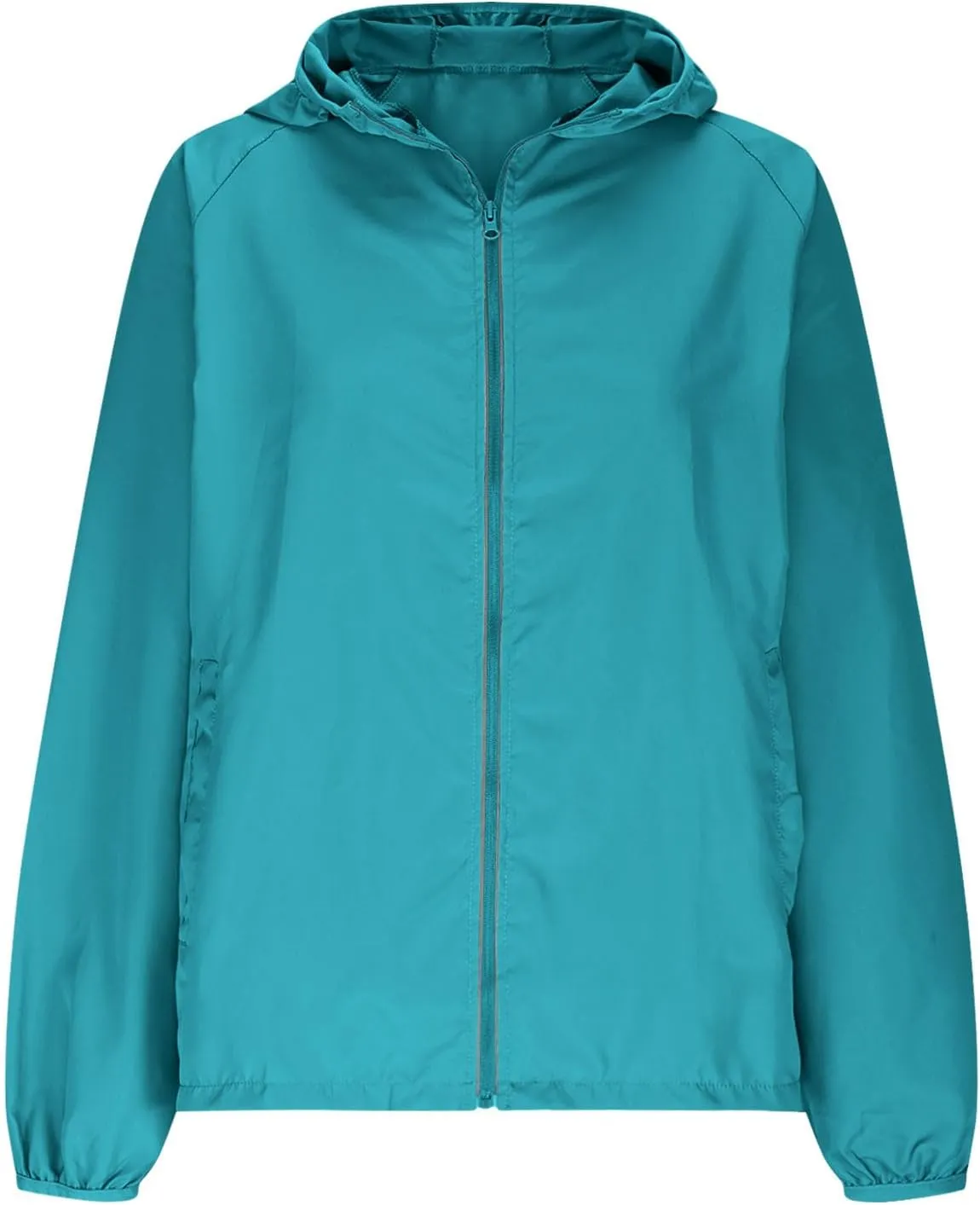 Womens UPF50  Sun Protection Shirt Zip Up Hoodie Jackets Long Sleeve Sun Protection Lightweight Hooded Summer Outfits