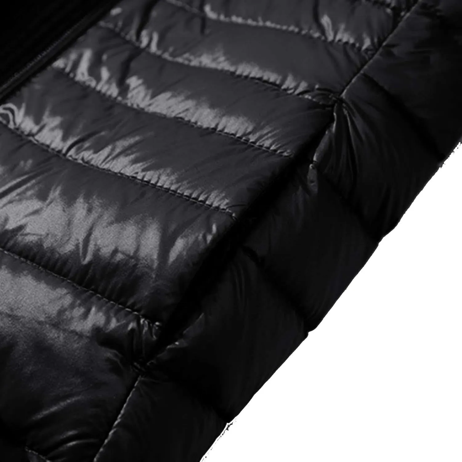 Women's Warm Winter Glossy Down Jacket Ultralight Long Down Outerwear Puffer Jacket Hooded Coat Zip-Up Thicken Long-Sleeve