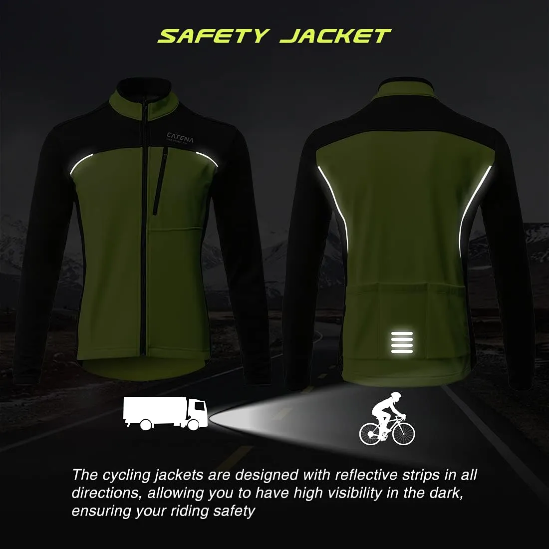 Womens Windproof Fleece thermal Jacket Running Cycling Sports Bicycle Jackets, Warm Windbreaker Coats For Women