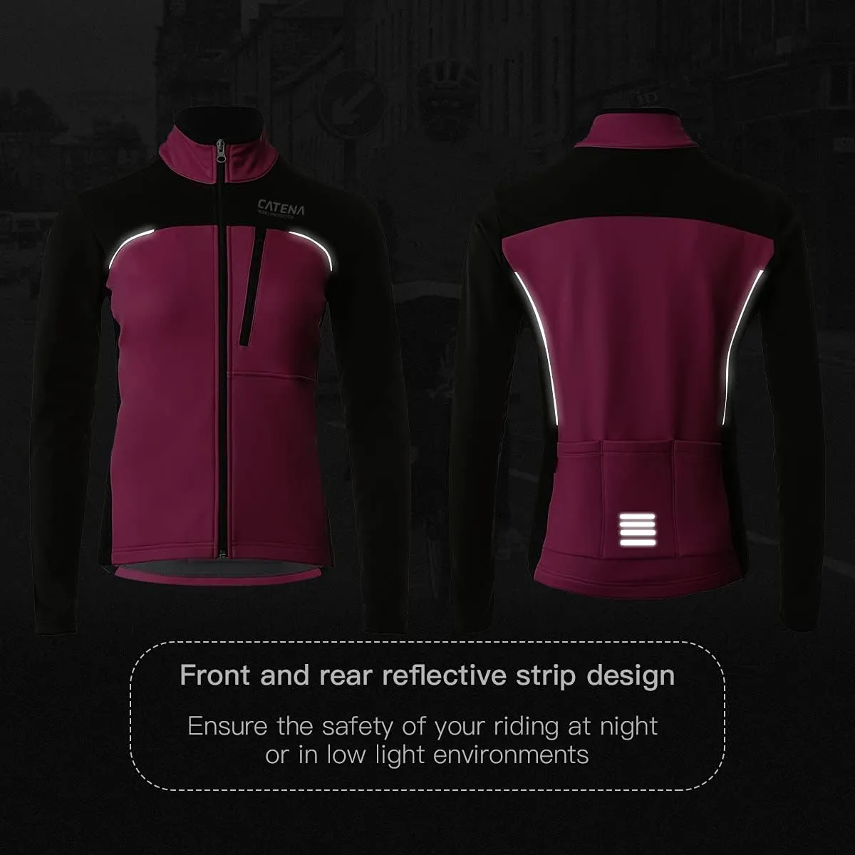 Womens Windproof Fleece thermal Jacket Running Cycling Sports Bicycle Jackets, Warm Windbreaker Coats For Women