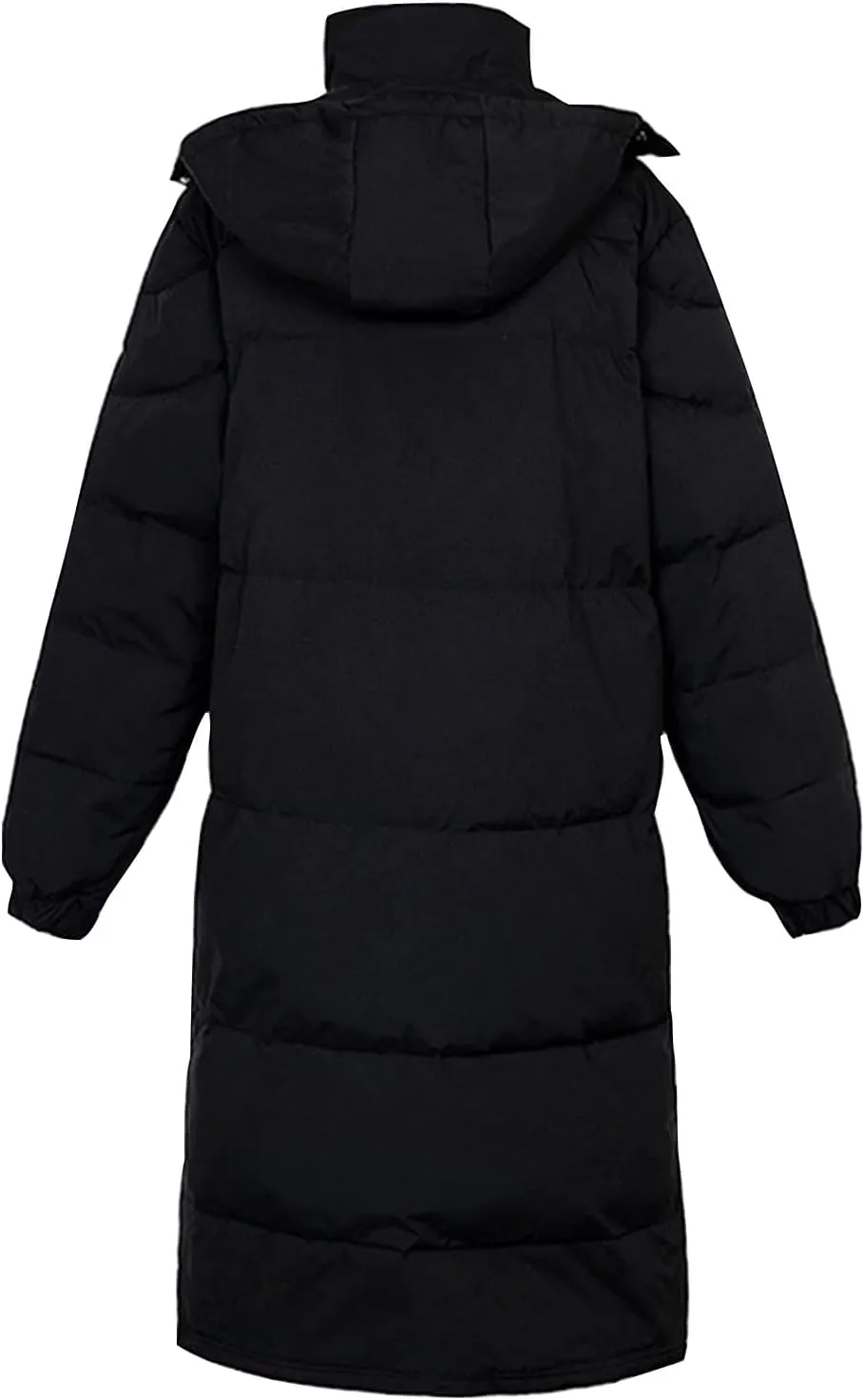 Women's Winter Puffer Coats Long Warm Full Zip Hooded Down Jacket Hooded Quilted Parka Coat Outerwear With Pockets