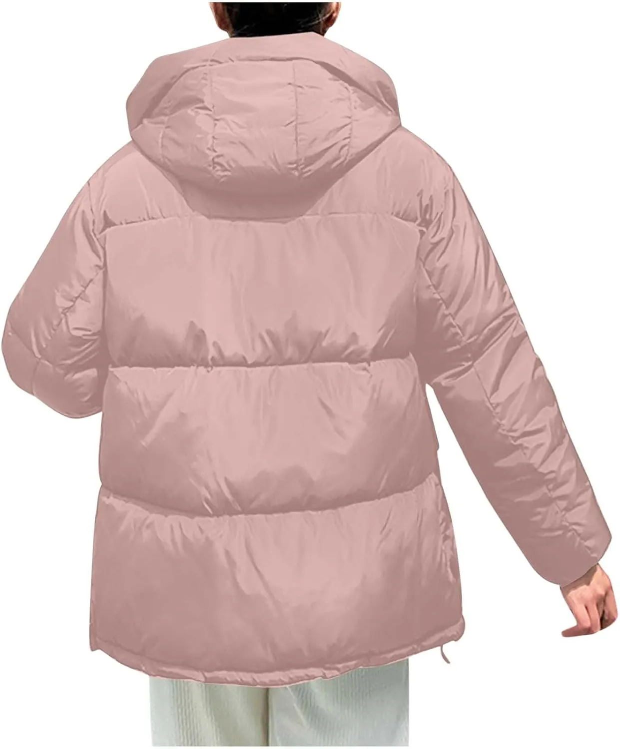 Women's Winter Thickened Padded Warm Down Coat Jacket Quilted Hooded Puffer jacket Oversized 2024 Trendy Parka Outerwear