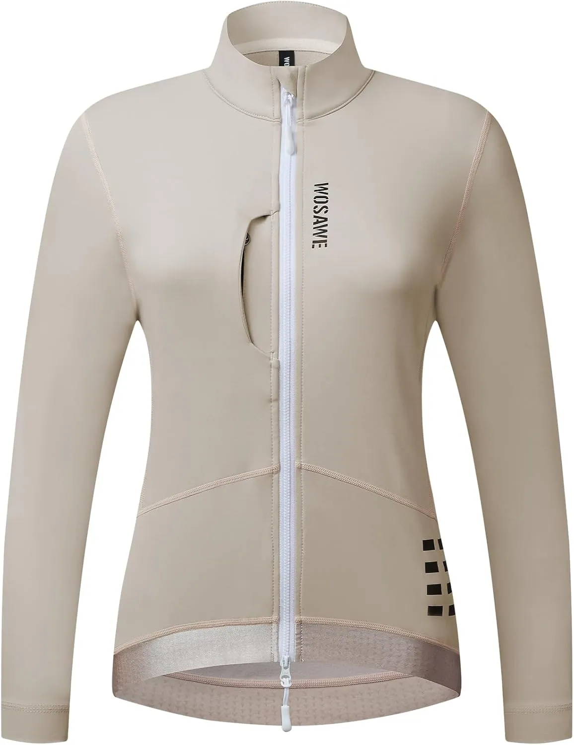 WOSAWE Women Winter Cycling Jacket Thermal Fleece Warm Bike Vest Breathable Sports Outerwear