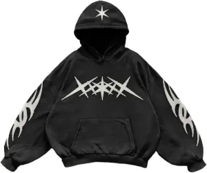 Y2k Hoodie Emo Clothes Vintage 2000s Sweatshirts Grunge Jackets Streetwear Oversized Graphic Hoodies