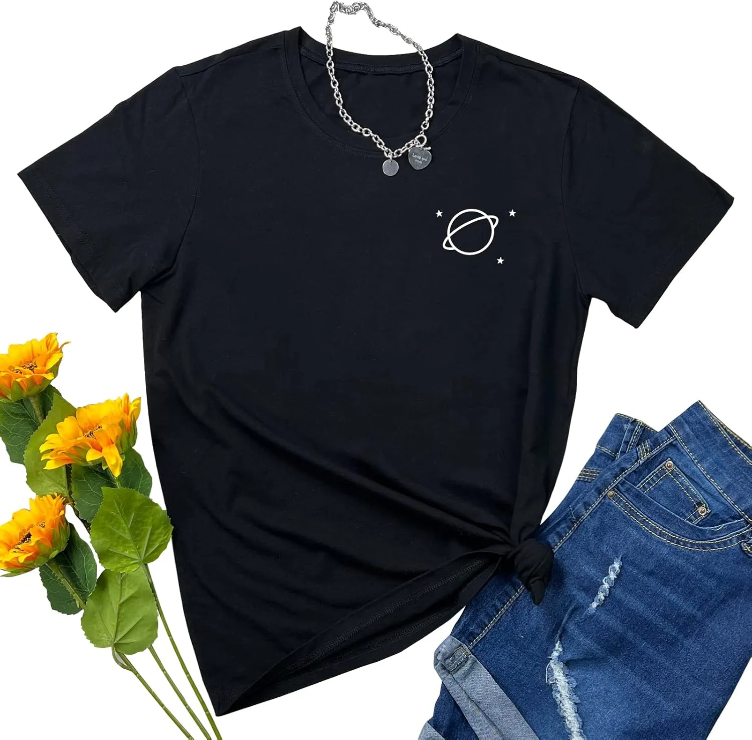 YITAN Women Cute Tees Graphic Tops