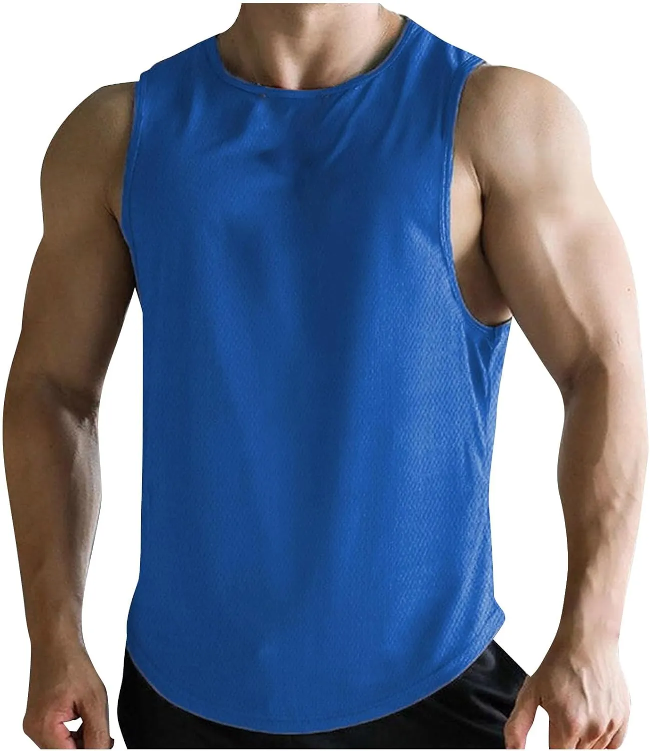 Zeiyignr Workout Tank Tops for Men Quick Dry Gym Fitness Tanks Muscle Bodybuilding Sleeveless Shirt Athletic Running Tank Top