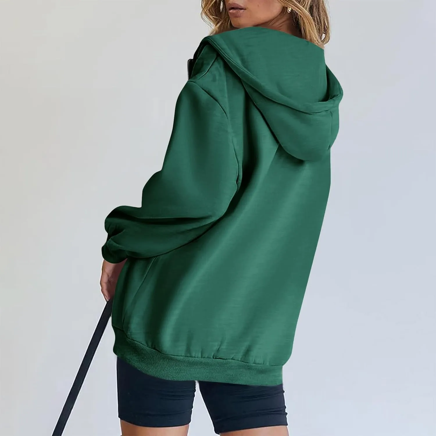 Zip Up Hoodie Women Oversized Y2k Jacket Lightweight Fall Jackets Streetwear Hoodies Long Sleeve Sweatshirts